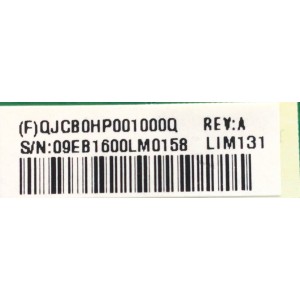 MAIN PARA MONITOR / NUMEO DE PARTE QJCB0HP001 / 715GA794-M0F-000-0H5L / 09EB1600LM0158 / PANEL LM270WQA (SS)(A1) / 